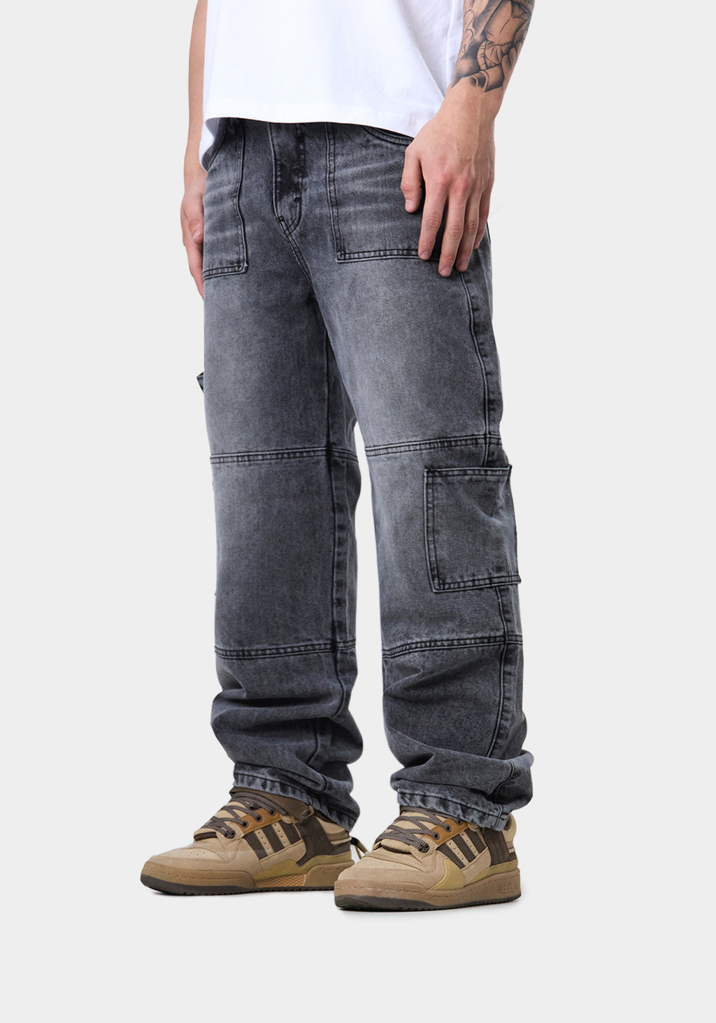 JEAN CARGO GRIS