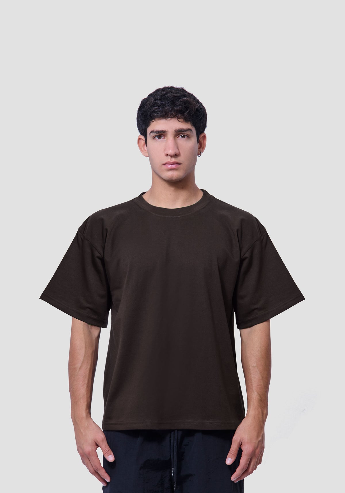 POLO BOXY FIT MARRÓN